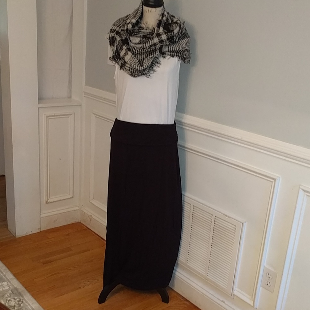 Skirt, Coldwater Creek,maxi, ruched waist,